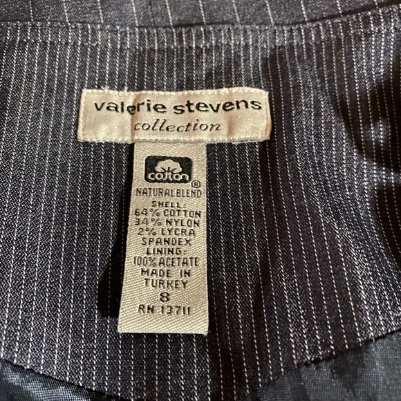 Valerie Stevens‎ Pinstriped 2-Piece Skirt Suit - Picture 15 of 16